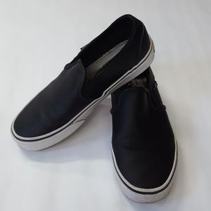 Vans Asher perforated leather sneakers